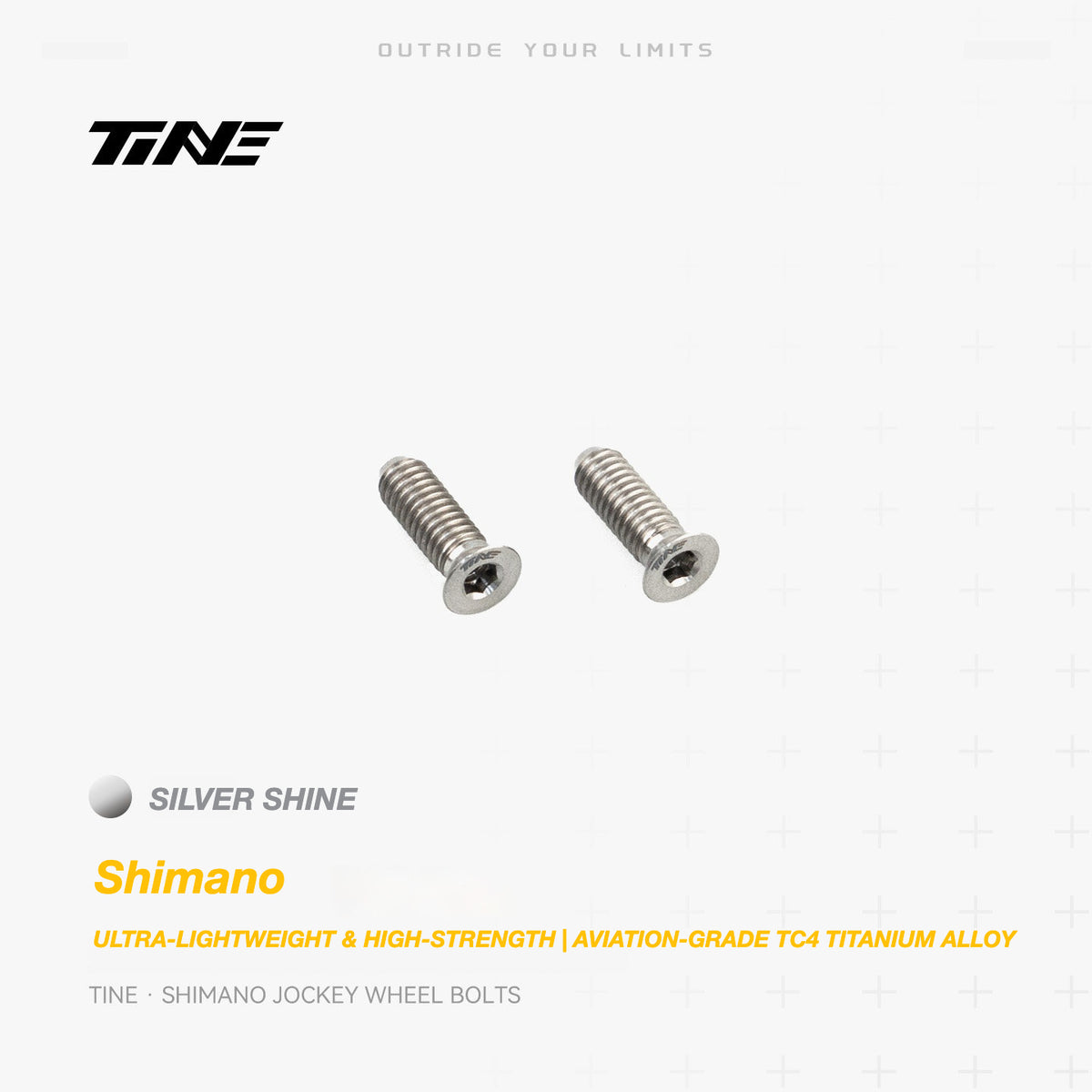 TiNE Titanium Shimano Jockey Wheel Bolts | Ultra-Light Road Bike Pulley Bolts