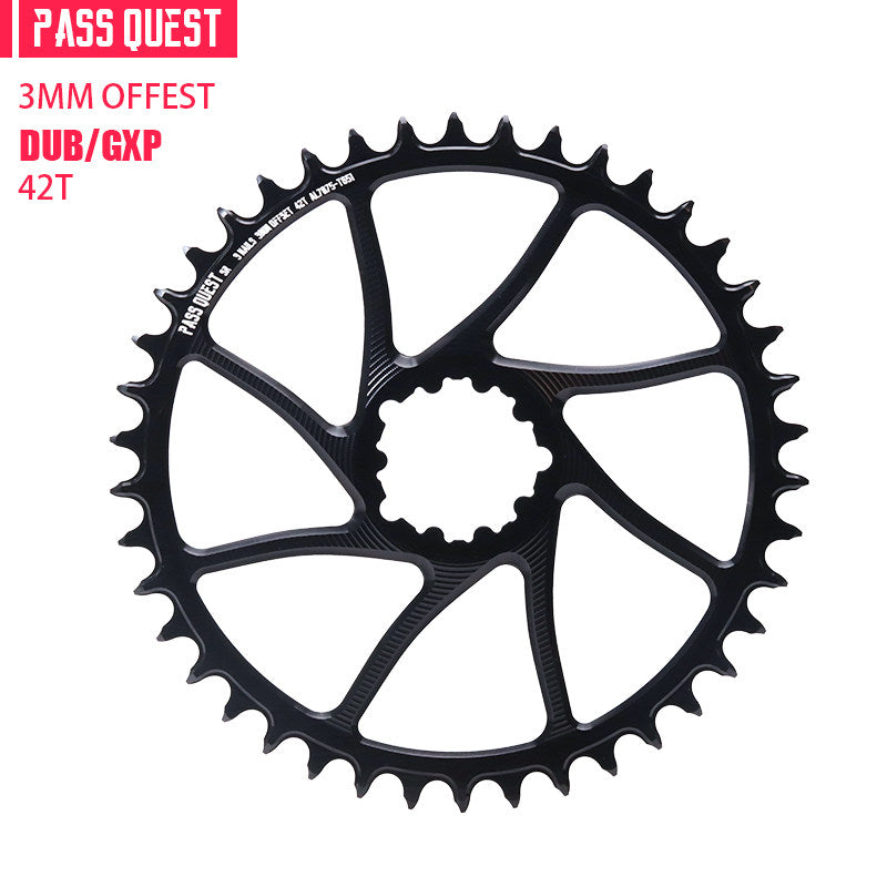 PASS QUEST 3-Bolt Direct Mount Chainring | 3mm Offset 40T–54T Narrow Wide Gravel / Road Bike