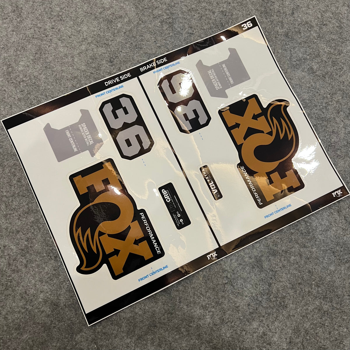 Custom Decal Kit for 2026 FOX 36 PERFORMANCE ELITE Fork | MTB Color Change Wrap Stickers