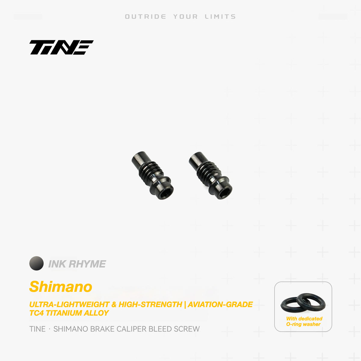 TiNE Titanium Shimano Brake Caliper Bleed Screw | Ultra-Light Road Bike Upgrade