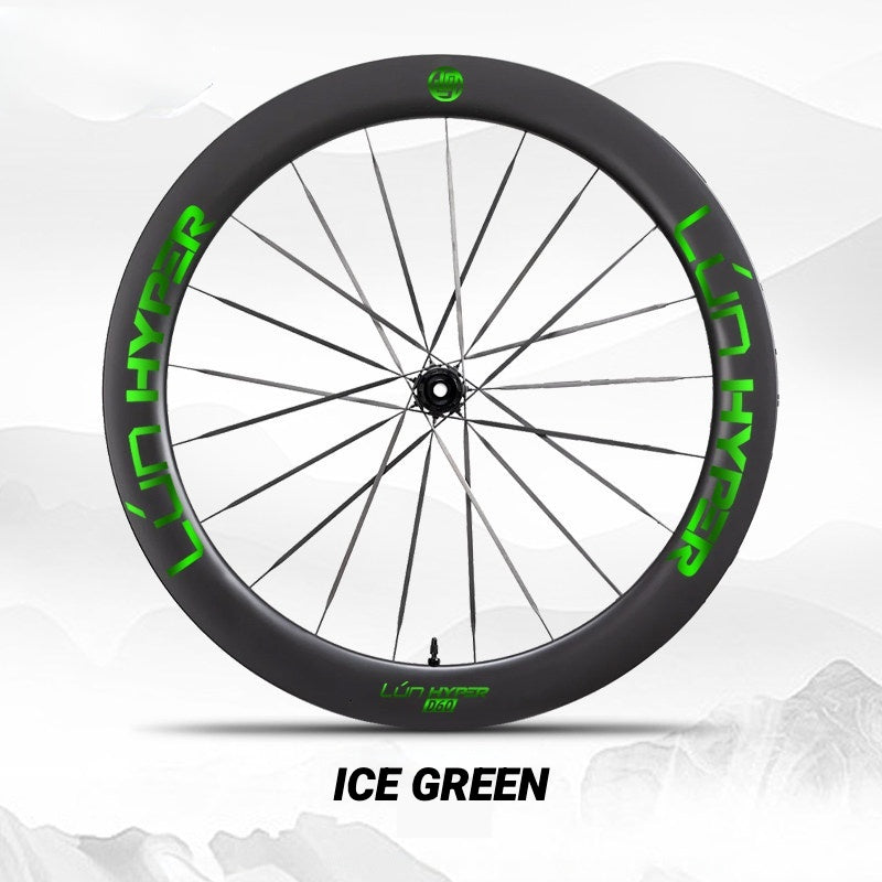 Autocollants Logo Infinity pour Roues Lún HYPER 5 D60 Gen 5 | Autocollants de Jante Imperméables (Jeu Complet pour Deux Roues + Autocollants de Rechange Inclus)