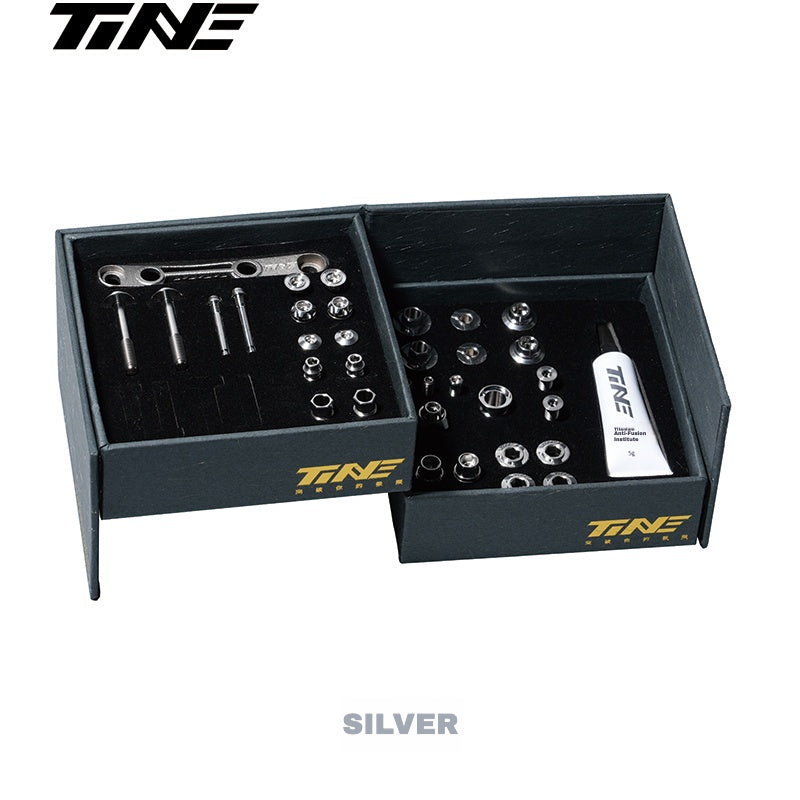 Kit de Parafusos TiNE Ultraleve de Titânio para Shimano Dura-Ace 9270 / Ultegra 8170 / 105 7170 – Cores Múltiplas