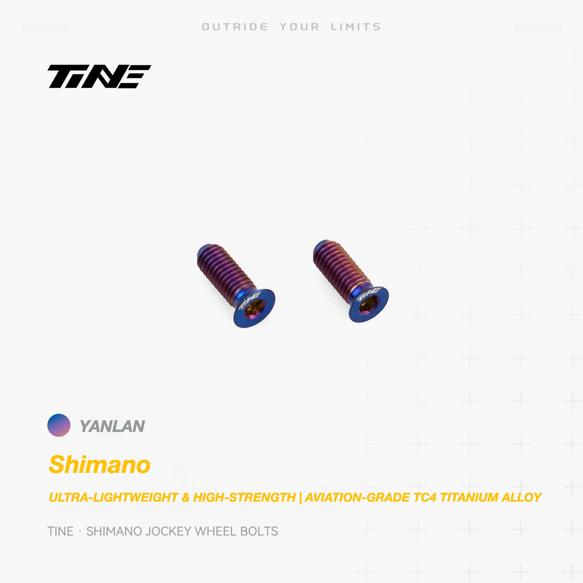 TiNE Titanium Shimano Jockey Wheel Bolts | Ultra-Light Road Bike Pulley Bolts