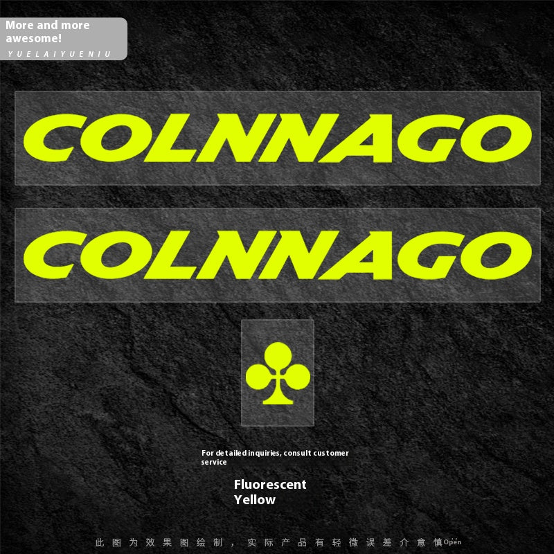 Colnago V5RS Logo Decal Set (2× Downtube + 1× Headtube)|Custom Frame Color Change Stickers|35+ Colors