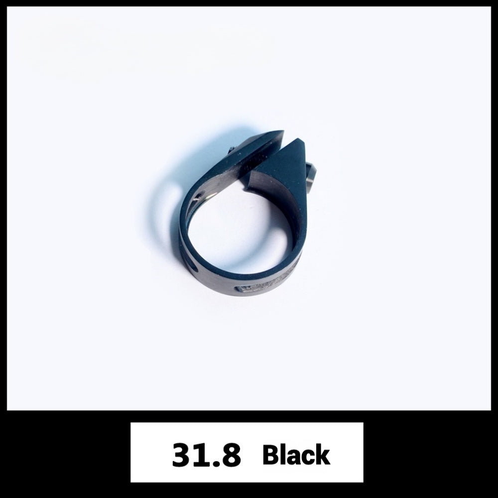 Abraçadeira de Canote Ultra-Leve de Titânio | Compatível com Specialized, Trek, Giant, Cannondale e Mais | 31.8mm / 34.9mm | Dourado, Arco-íris, Preto, Titânio