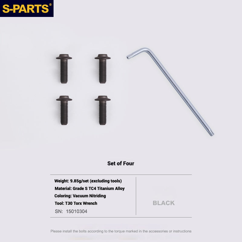 S-PARTS Conjunto de Parafusos de Titânio Cabeça Guarda-Chuva para Capacete ARAI RAPIDE-NEO | Parafusos M6 com Chave T30 | 6 Cores Disponíveis