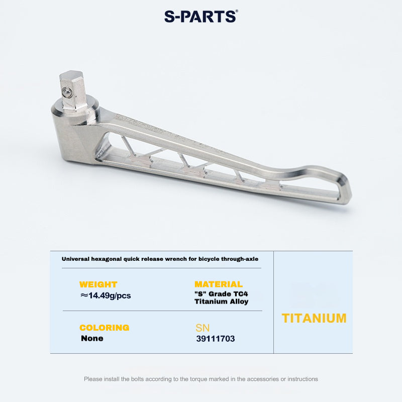 S-PARTS Titanium Thru Axle Kit for CANYON CFR (Front + Rear, Tool-Free Design) – 61.21g | 8 Anodized Colors