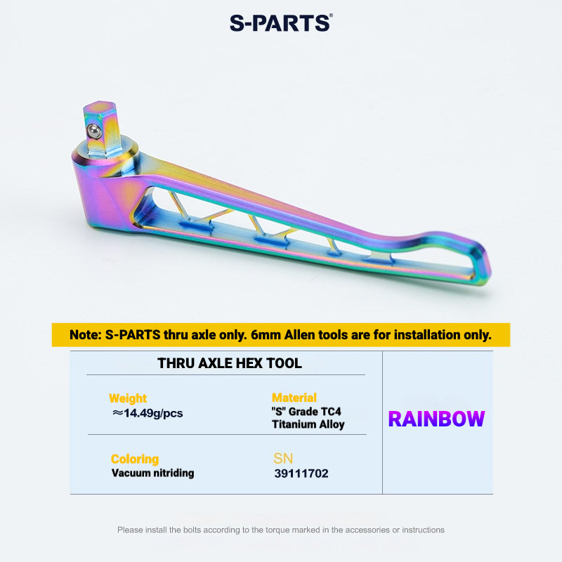 Kit de Eixo Passante de Titânio S-PARTS para Bicicletas de Estrada Merida | Upgrade de Eixo de Roda Leve CNC TC4