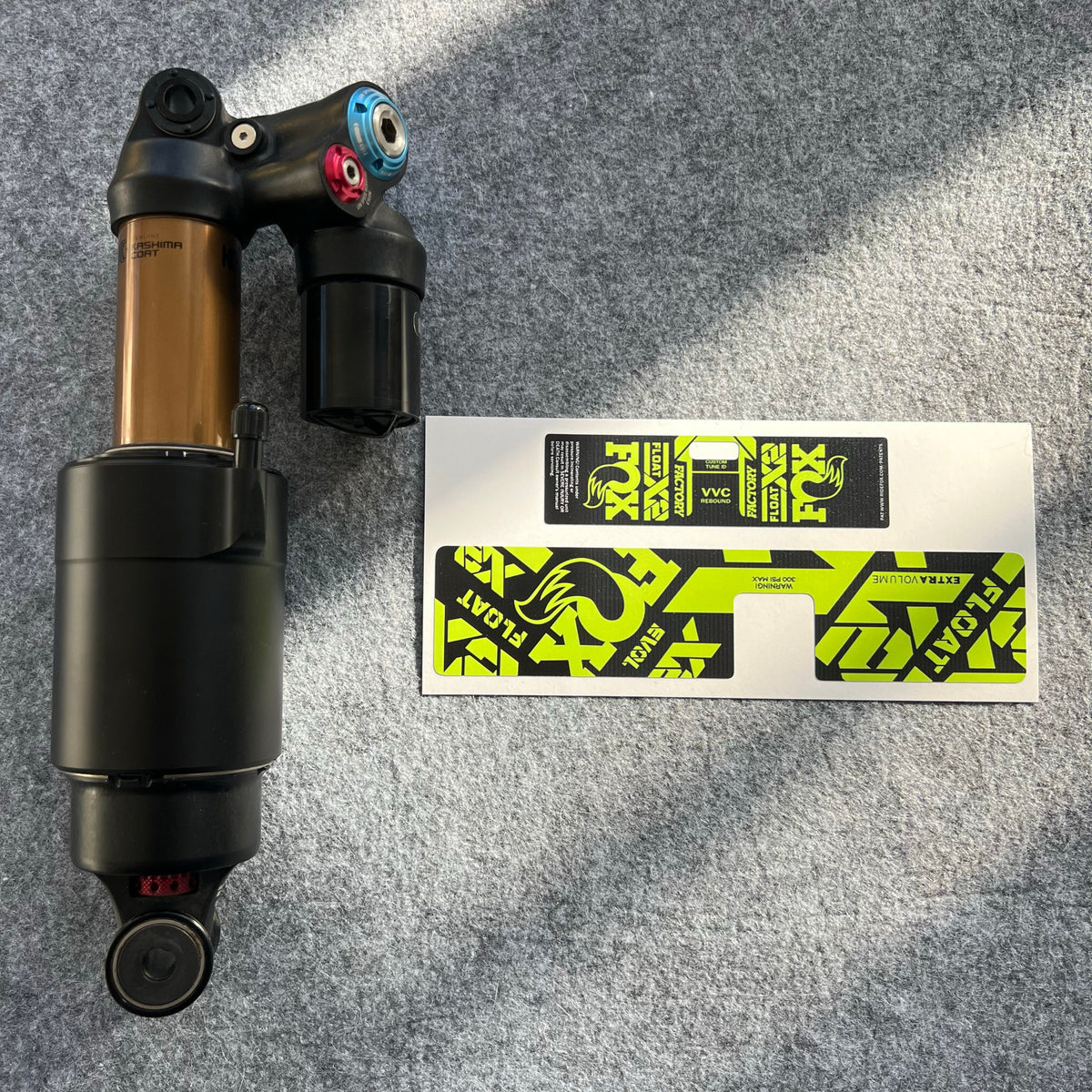 Kit de Adesivos Personalizado para Amortecedor FOX FLOAT X2 | Adesivos Impermeáveis para Suspensão MTB | DH / AM / Full Suspension