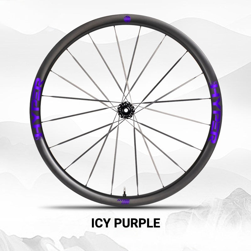 Infinity Logo Decals for Lún HYPER 3 D33 Gen 3 Wheelset | Waterproof Rim Overlay Stickers(Complete Decal Set for Two Wheels + Spare Decals Included)