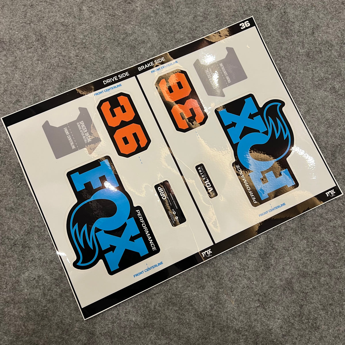 Custom Decal Kit for 2026 FOX 36 PERFORMANCE ELITE Fork | MTB Color Change Wrap Stickers