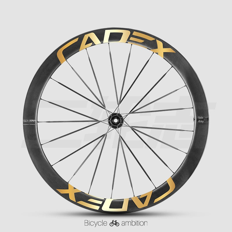 CADEX 50 Adesivos para Aro de Roda Ultra | Conjunto de Rodas de Carbono para Estrada, Vinil de Troca de Cor, À Prova d'Água, Resistente a UV, Opções Multicor