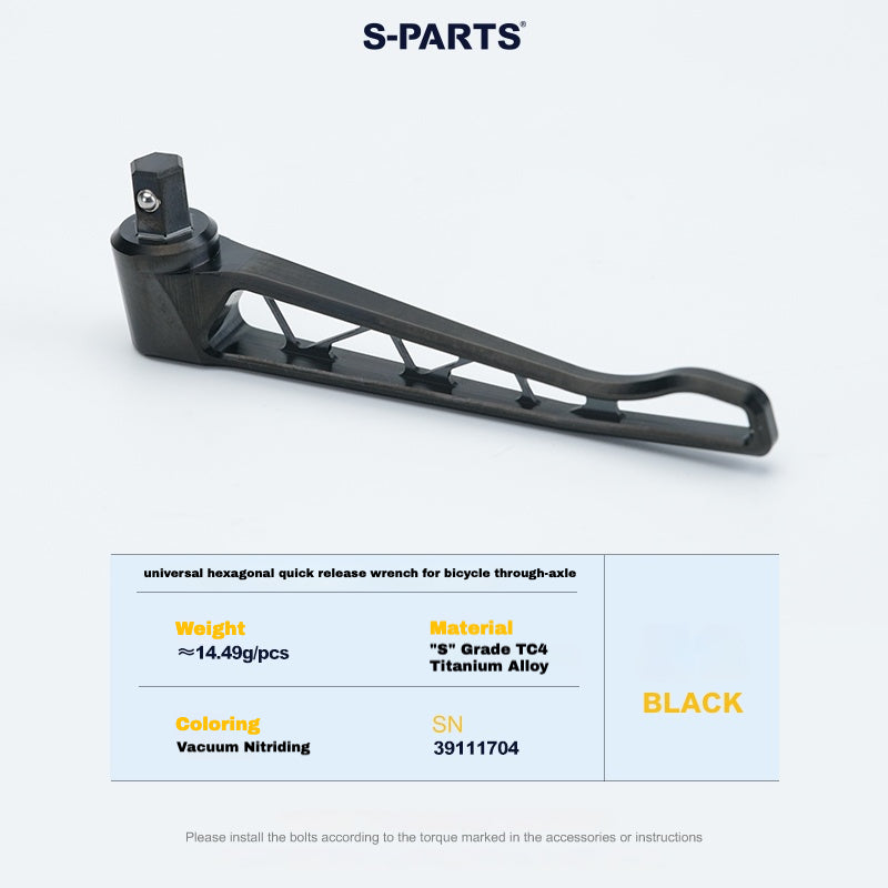 S-PARTS Titanium Thru Axle Kit for Cannondale SuperSix EVO (Front+Rear, Tool-Free Design) β 57.99g | 8 Anodized Colors