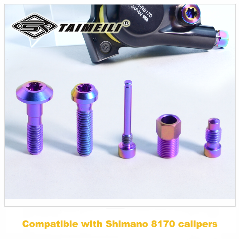Parafusos de Substituição e Atualização de Titânio para Pinça Shimano Ultegra Di2 8170 – Leves e Duráveis 5PCS