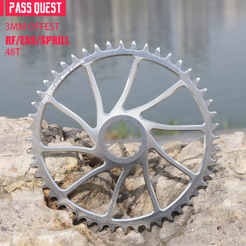 PASS QUEST 3mm Offset Direct Mount Narrow-Wide Chainring for Race Face / Easton | 40T–54T