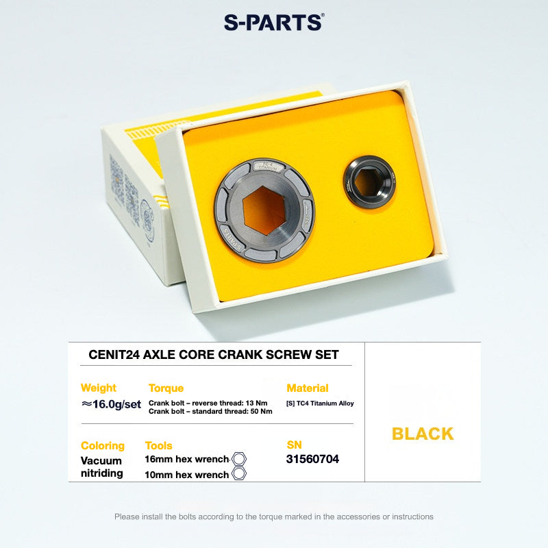 S-PARTS CENIT Titanium Crank Bolts – Lightweight Upgrade for Road & MTB