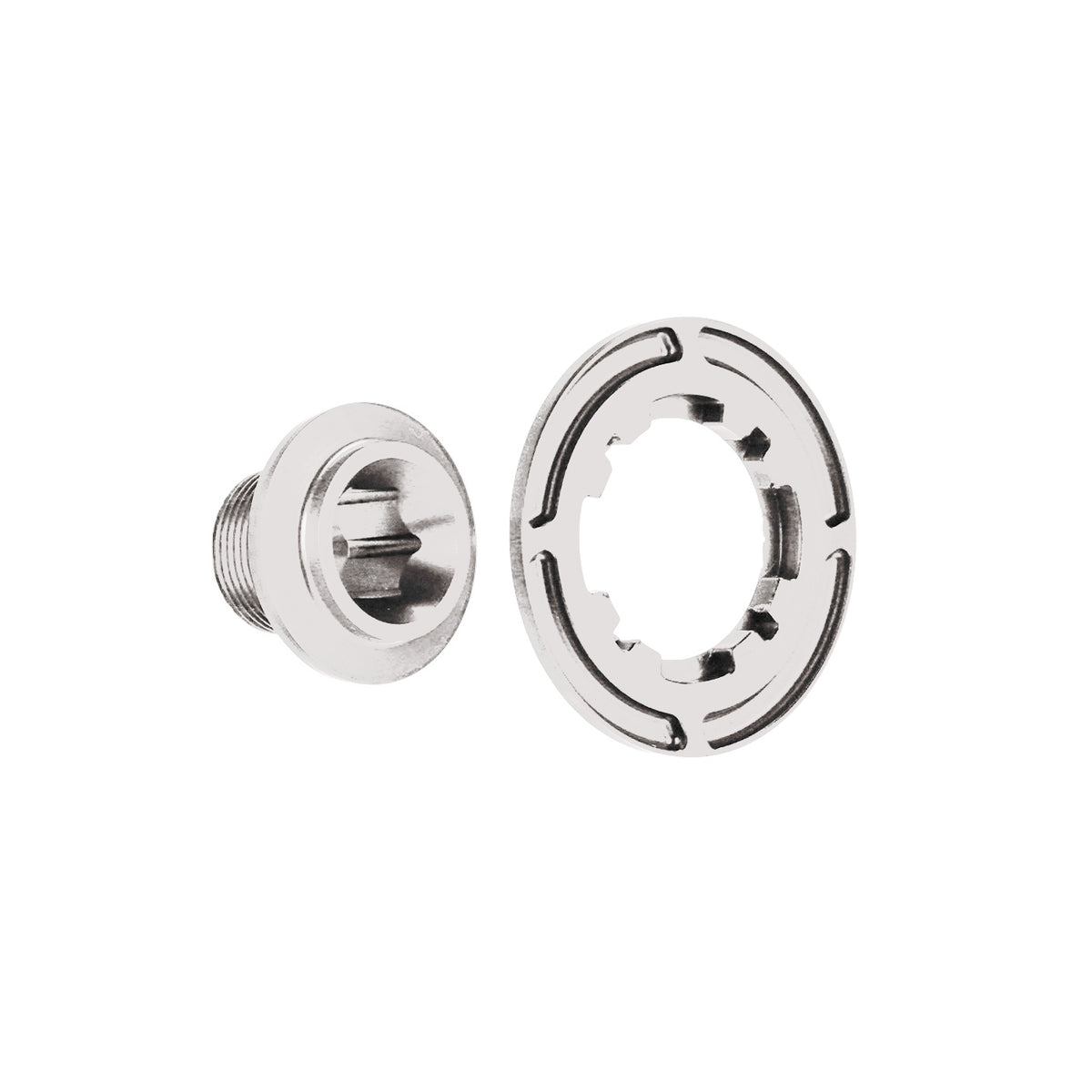 Chaser Ultra-Light Aluminum Crank Bolt Kit for Elilee XXE X310|Chainring Fixing Bolt & Anti-Loosening Cap Set (with Aerodynamic Dust Cap)