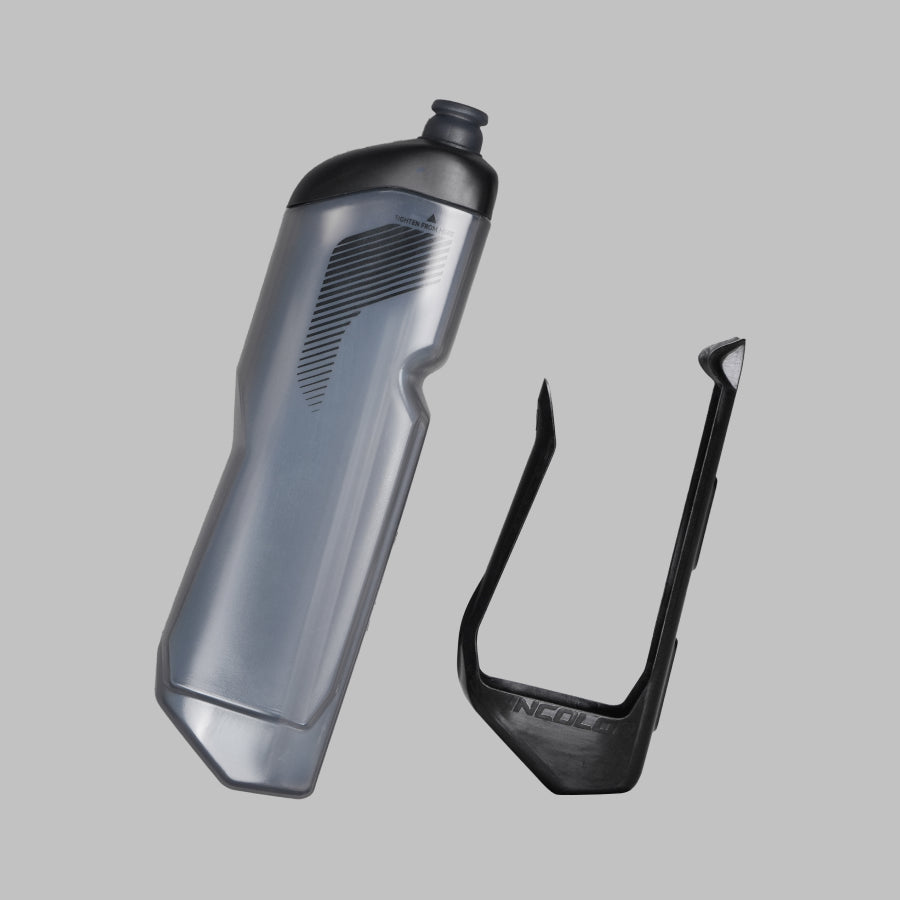 INCOLOR Aero Cycling Bottle & Carbon Cage|Aero Water Bottle|Save Up to 8W|600ml / 620ml|Bottle + Cage Set Options