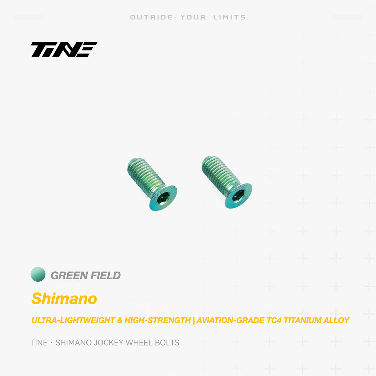 TiNE Titanium Shimano Jockey Wheel Bolts | Ultra-Light Road Bike Pulley Bolts