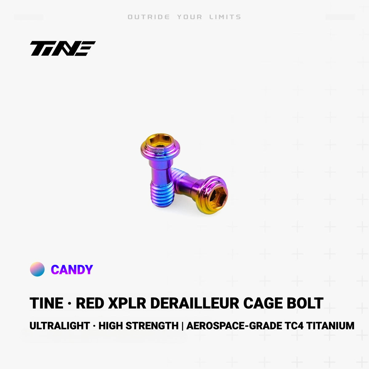 TiNE TC4 Titanium Derailleur Cage Bolt for SRAM RED XPLR | Lightweight CNC Upgrade