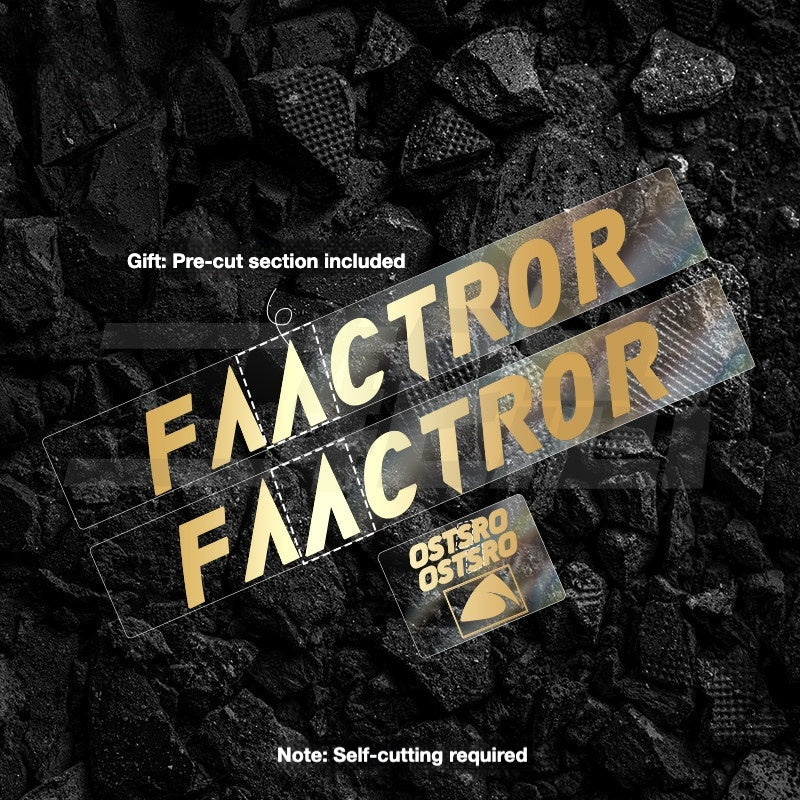 FACTOR OSTRO VAM Frame Protection & Logo Sticker Kit | Custom Color Wrap Decal Set for Road Bikes