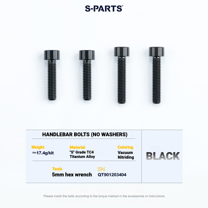 S-PARTS TC4 Titanium Bolt Kit for Colnago Y1RS | Frame & Cockpit Screw Upgrade