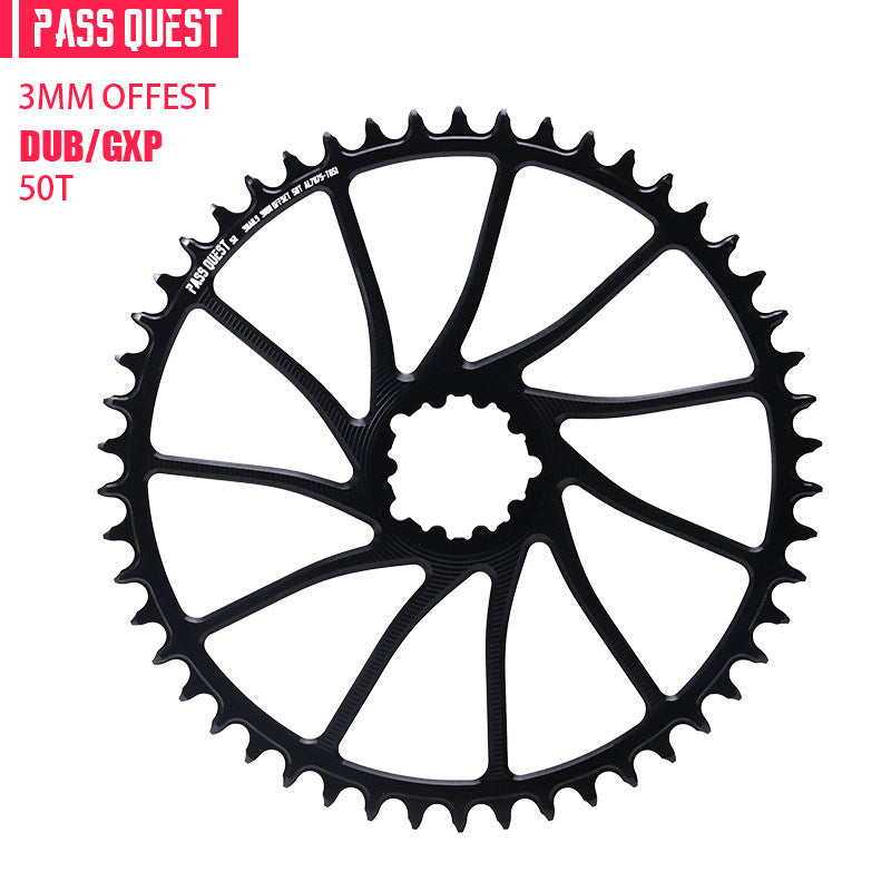 PASS QUEST 3-Bolt Direct Mount Chainring | 3mm Offset 40T–54T Narrow Wide Gravel / Road Bike