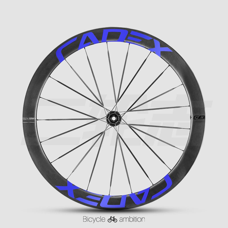 CADEX 50 Adesivos para Aro de Roda Ultra | Conjunto de Rodas de Carbono para Estrada, Vinil de Troca de Cor, À Prova d'Água, Resistente a UV, Opções Multicor