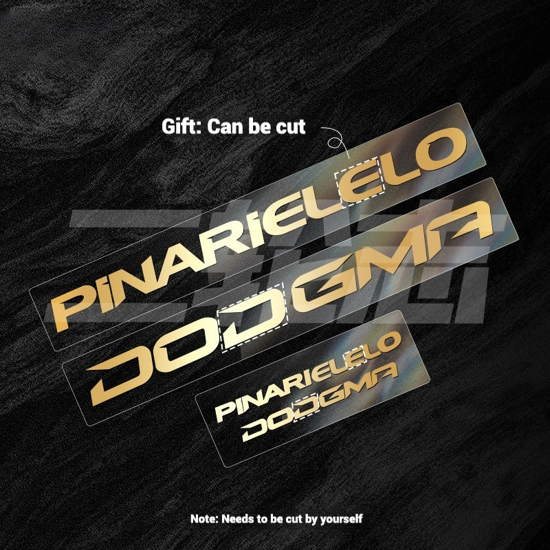 2025 Pinarello DOGMA F Factory Logo Color Change Decal Set|Downtube + Chainstay Stickers (Multiple Colors)