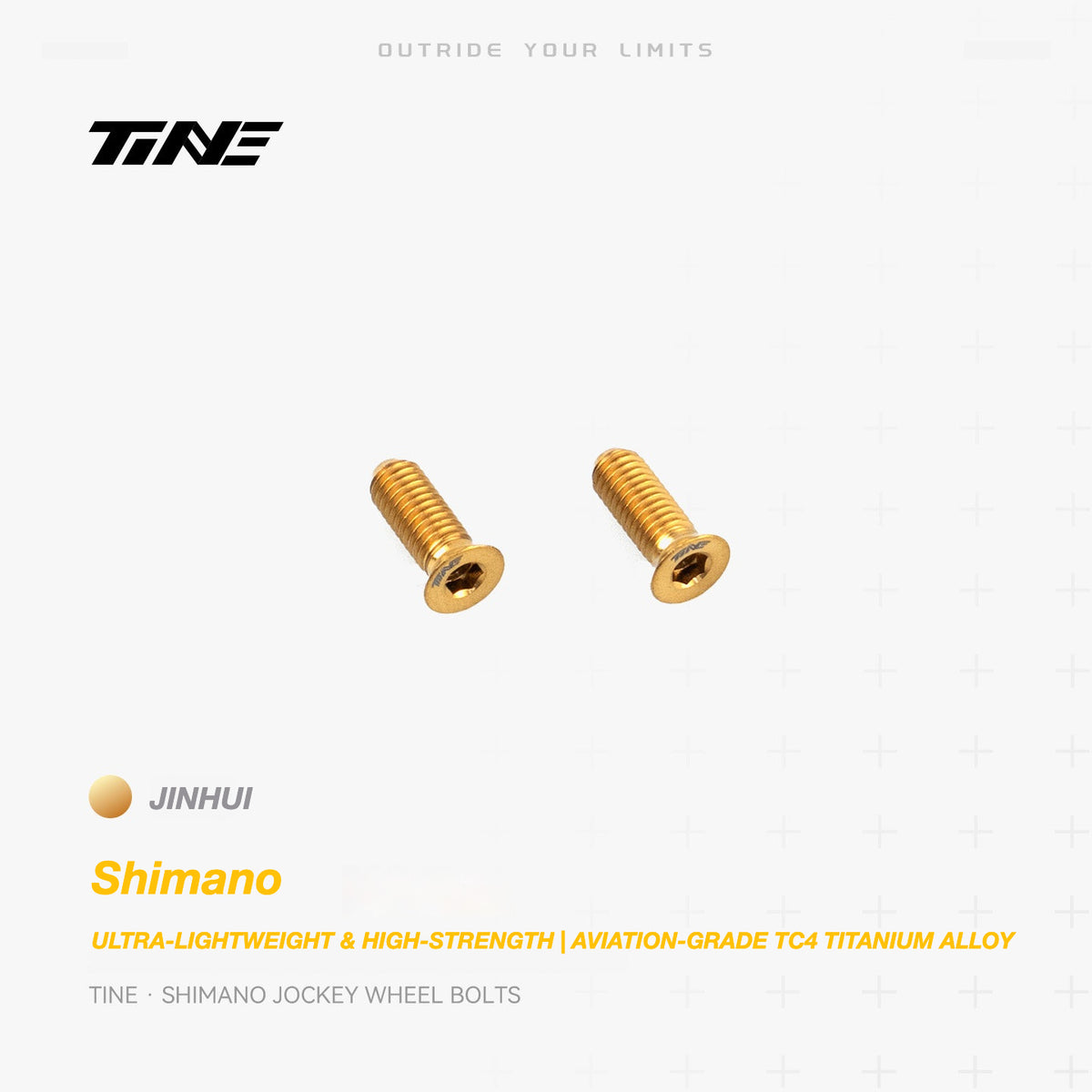 TiNE Titanium Shimano Jockey Wheel Bolts | Ultra-Light Road Bike Pulley Bolts