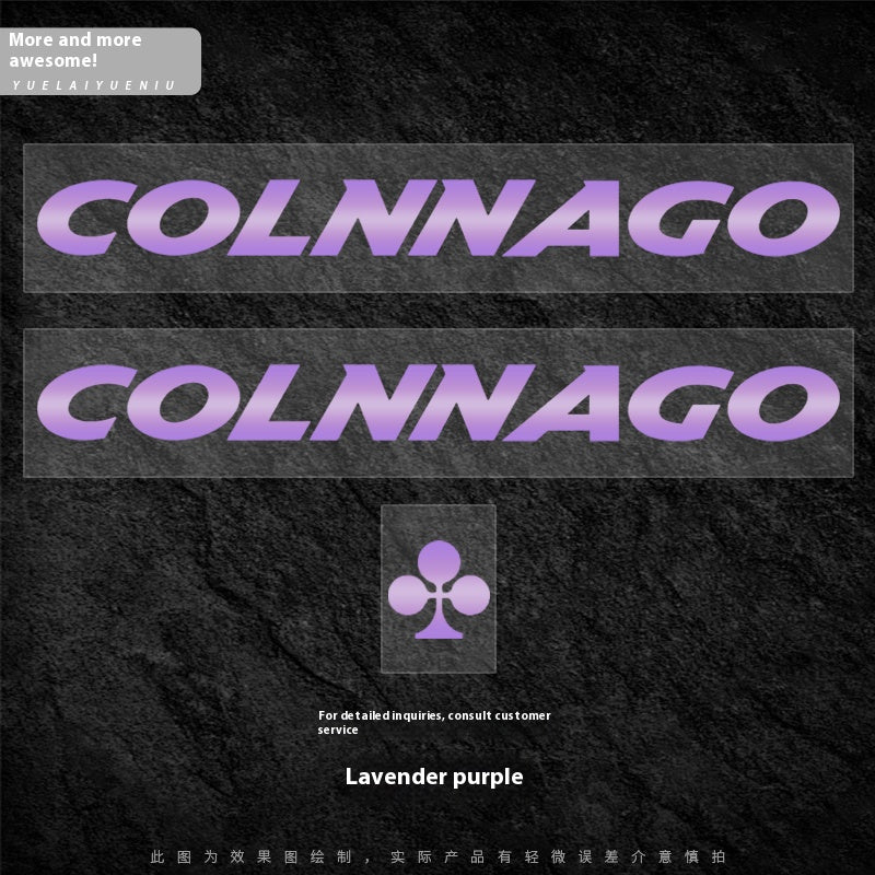 Colnago V5RS Logo Decal Set (2× Downtube + 1× Headtube)|Custom Frame Color Change Stickers|35+ Colors