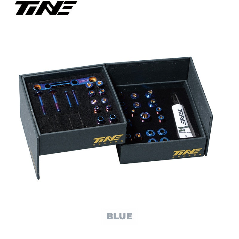 Kit de Parafusos TiNE Ultraleve de Titânio para Shimano Dura-Ace 9270 / Ultegra 8170 / 105 7170 – Cores Múltiplas