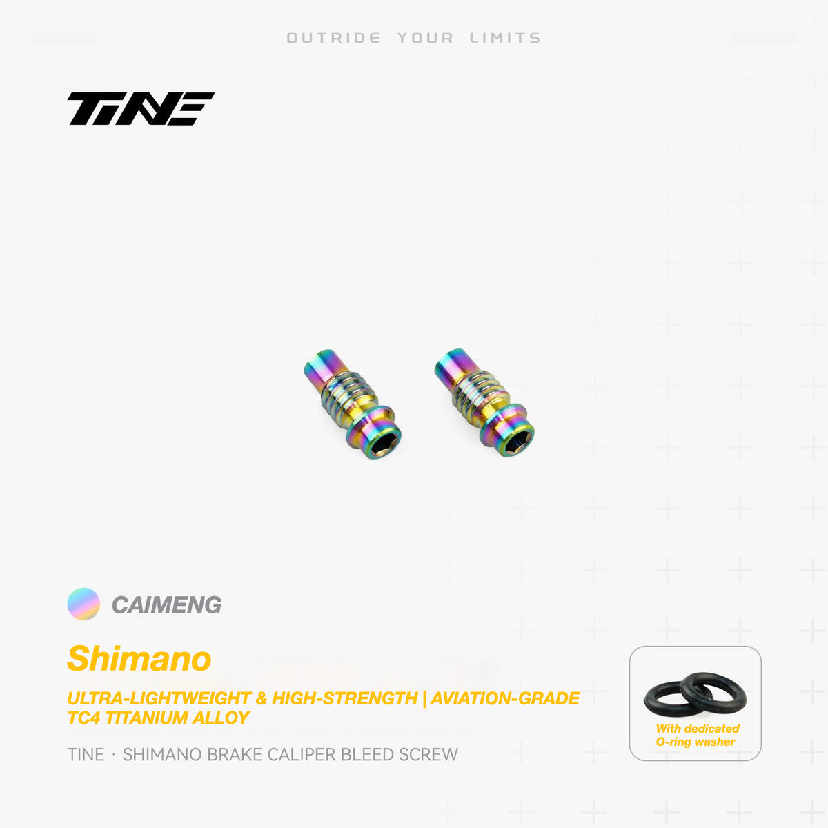 TiNE Titanium Shimano Brake Caliper Bleed Screw | Ultra-Light Road Bike Upgrade