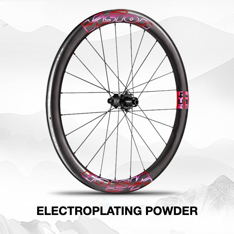Custom Decal Kit for VISION METRON SL45 Wheels | Road Bike Carbon Rim Wrap Stickers(Complete Wheelset Decal Kit + Spare Set)