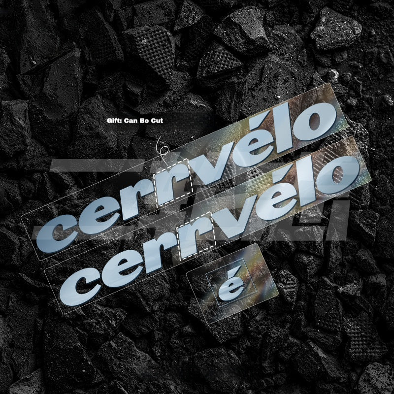 23-25 2026 cervelo S5 Frame Logo Color Decals|Down Tube & Head Tube Sticker Kit|48–56