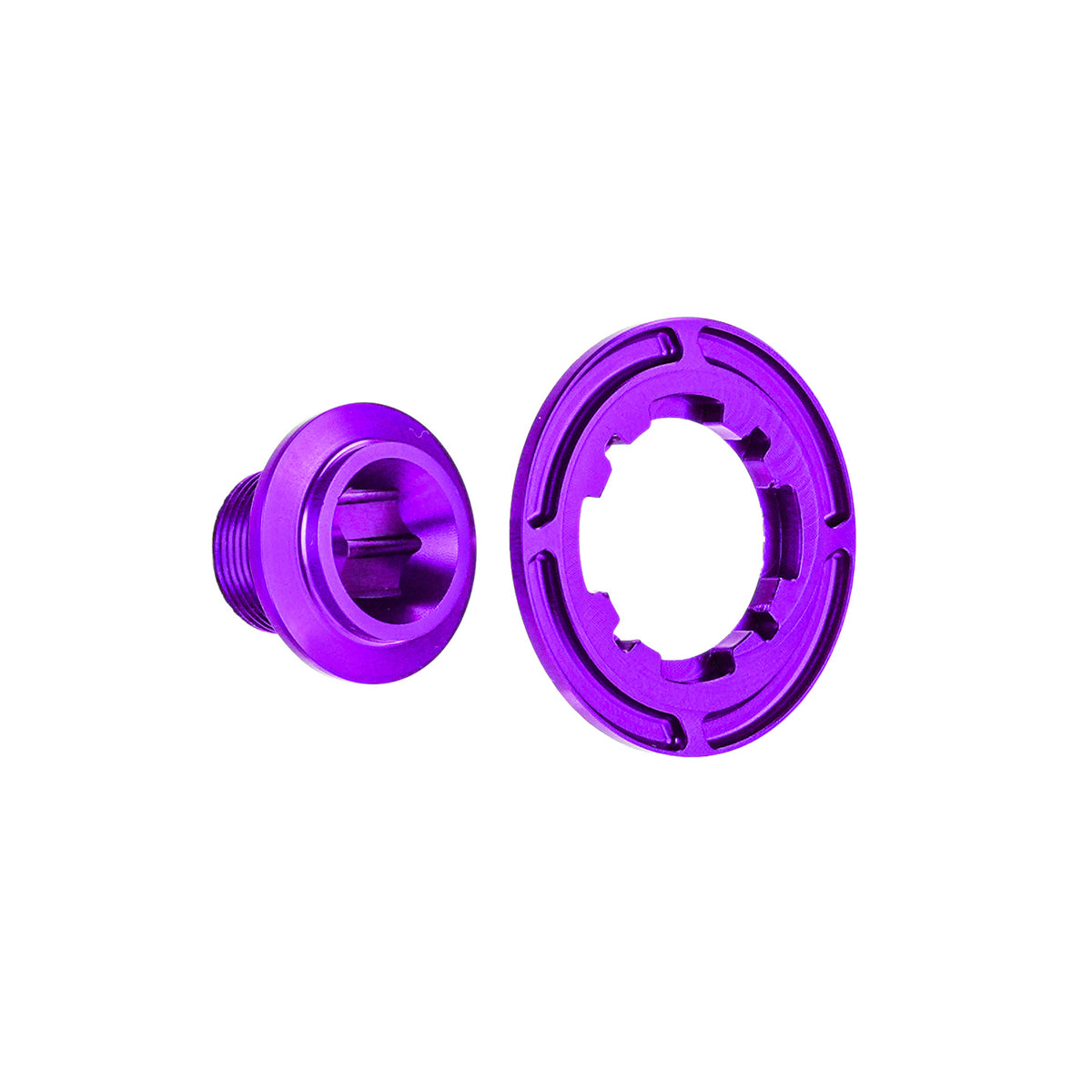 Chaser Ultra-Light Aluminum Crank Bolt Kit for Elilee XXE X310|Chainring Fixing Bolt & Anti-Loosening Cap Set (with Aerodynamic Dust Cap)
