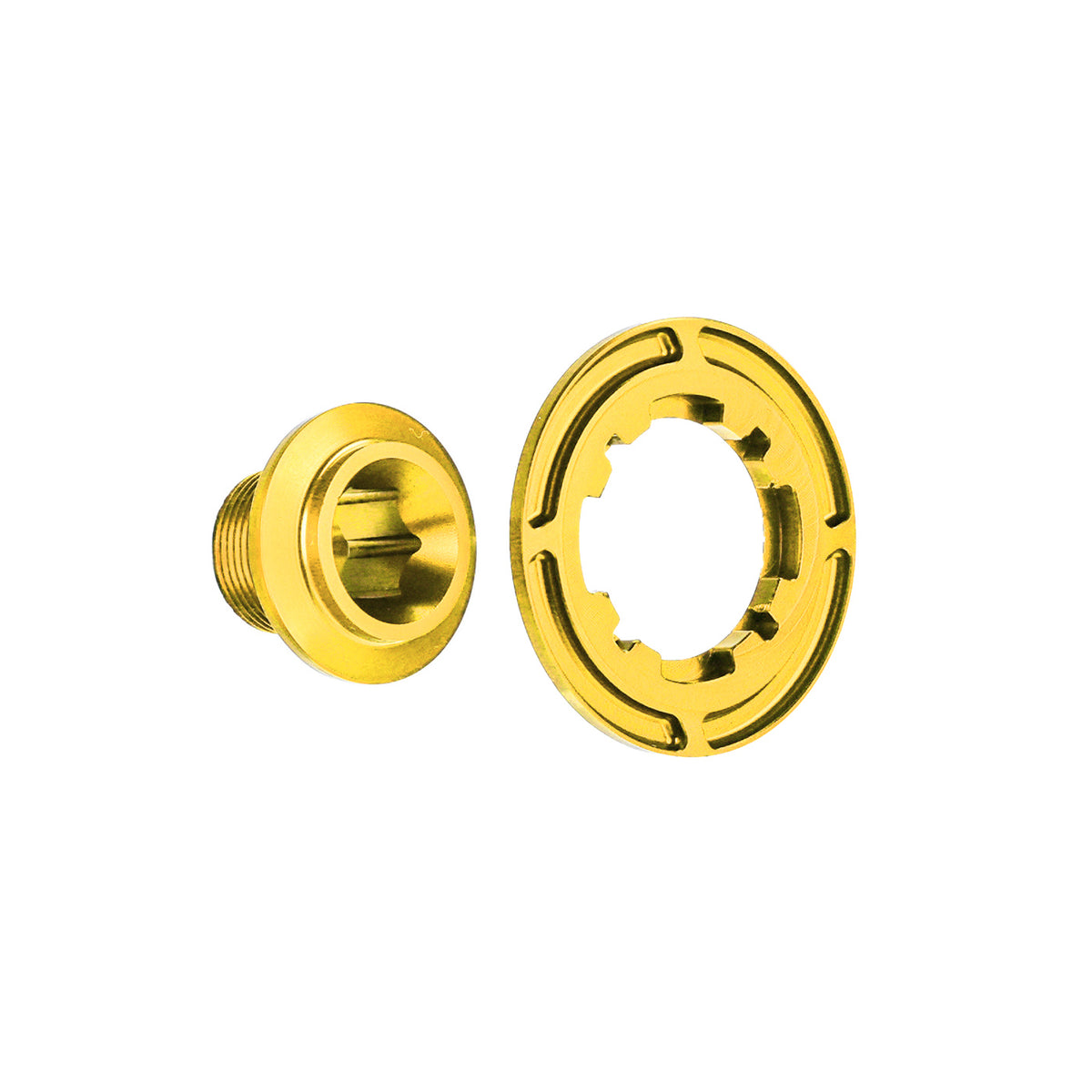 Chaser Ultra-Light Aluminum Crank Bolt Kit for Elilee XXE X310|Chainring Fixing Bolt & Anti-Loosening Cap Set (with Aerodynamic Dust Cap)