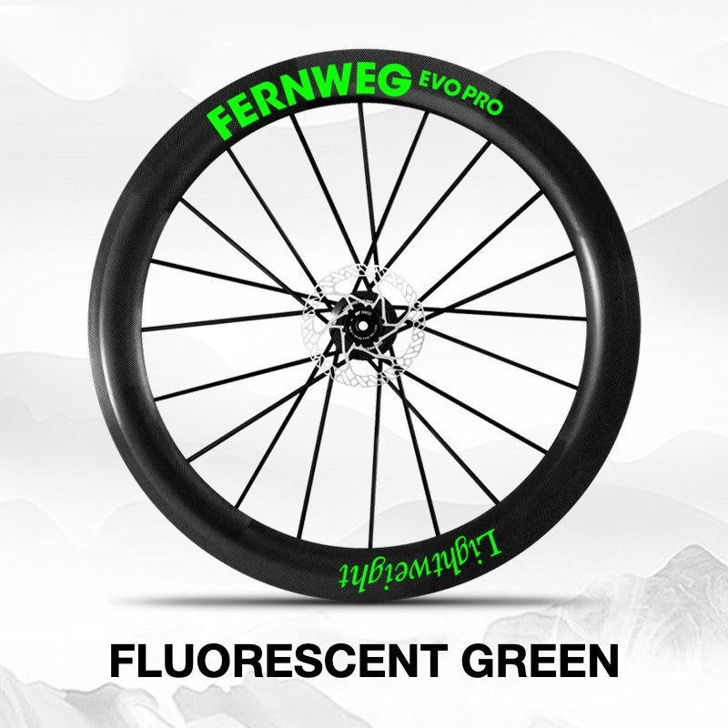 Lightweight Fernweg EVO Pro 63 Wheel Decal Sticker Kit – Logo Cover & Color Change