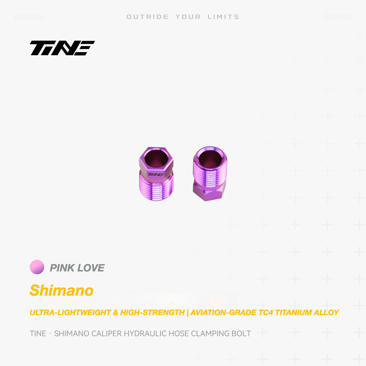 TiNE Titanium Shimano Hydraulic Hose Clamping Bolt | Ultra-Light Brake Caliper Upgrade