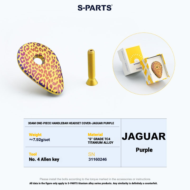 S-PARTS PINARELLO 3DAM Capuchon de potence intégré en titane imprimé en 3D, compatible avec PINARELLO Dogma F12 et les versions antérieures (avant 2024). Non compatible avec Pinarello Dogma F 2025.