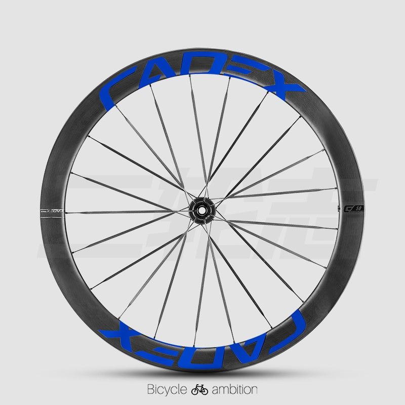 CADEX 50 Adesivos para Aro de Roda Ultra | Conjunto de Rodas de Carbono para Estrada, Vinil de Troca de Cor, À Prova d'Água, Resistente a UV, Opções Multicor
