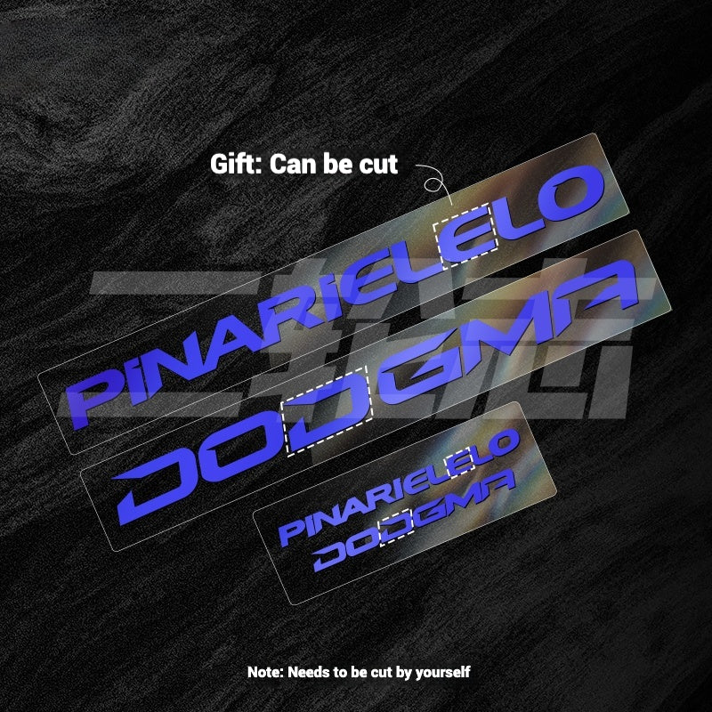 2025 Pinarello DOGMA F Factory Logo Color Change Decal Set|Downtube + Chainstay Stickers (Multiple Colors)