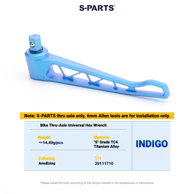 Kit de Eixo Passante de Titânio S-PARTS para Bicicletas de Estrada Merida | Upgrade de Eixo de Roda Leve CNC TC4
