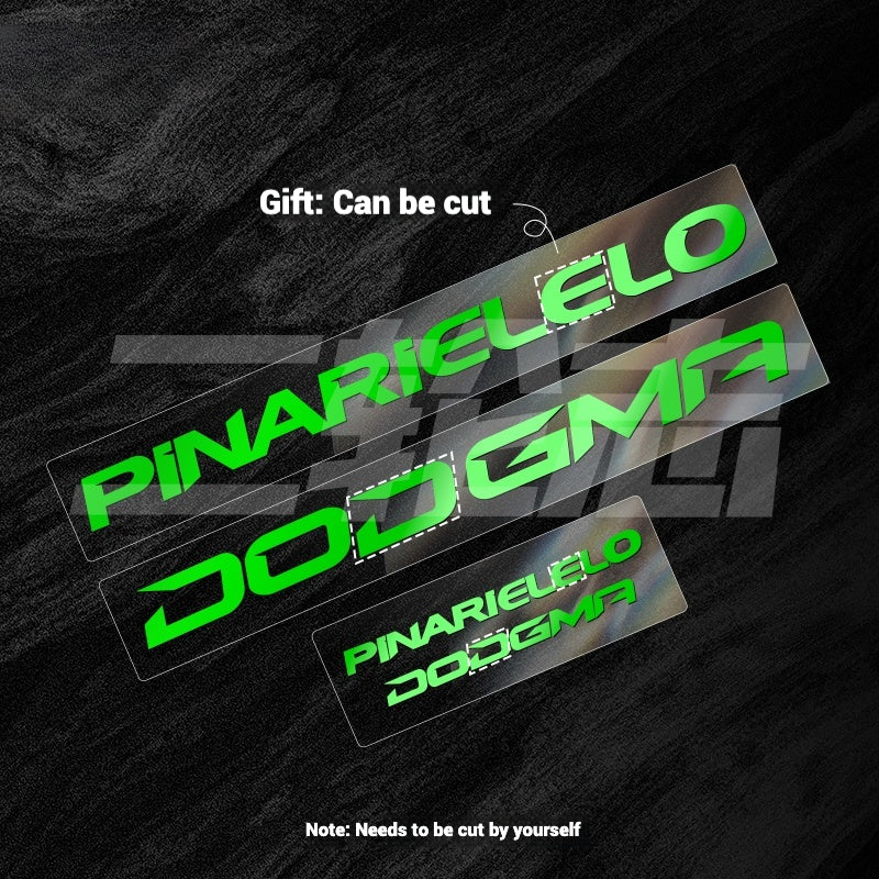 2025 Pinarello DOGMA F Factory Logo Color Change Decal Set|Downtube + Chainstay Stickers (Multiple Colors)