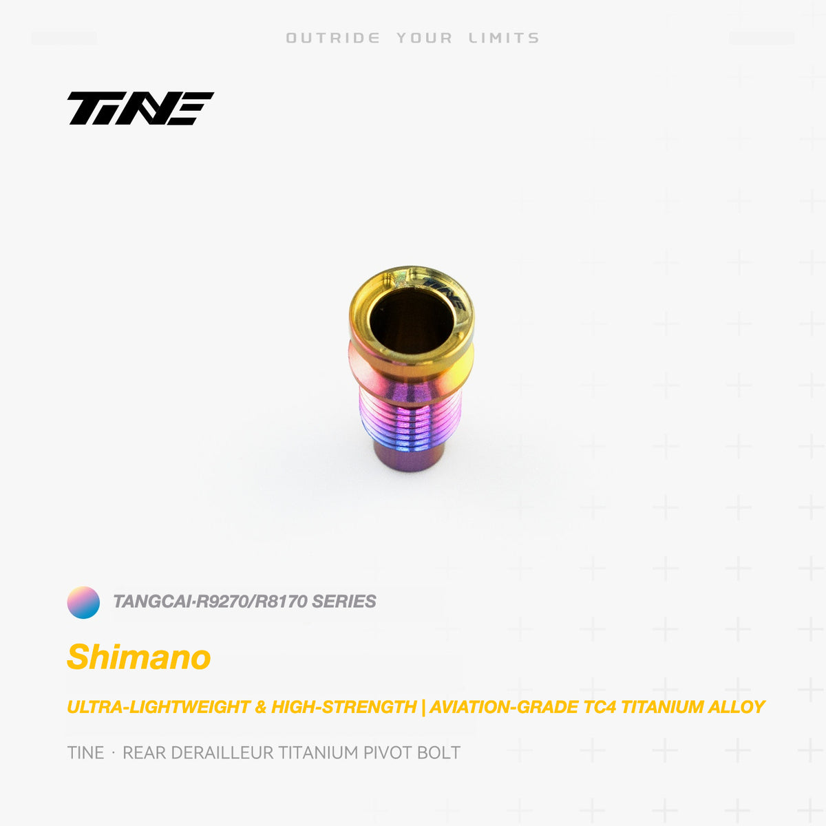TiNE Titanium Shimano Rear Derailleur Pivot Bolt | Ultra-Light Road Bike Upgrade
