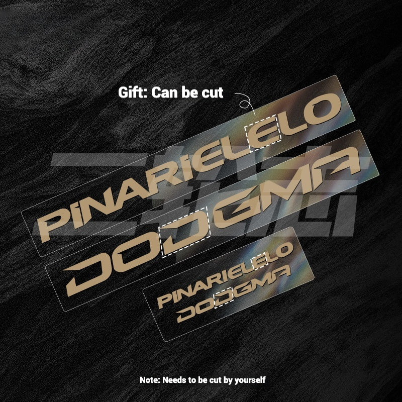 2025 Pinarello DOGMA F Factory Logo Color Change Decal Set|Downtube + Chainstay Stickers (Multiple Colors)
