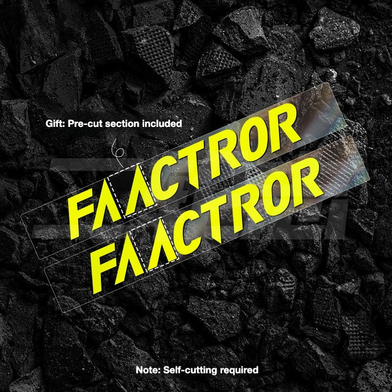 FACTOR O2 VAM Downtube Logo Sticker | Road Bike Frame Custom Color Decal Kit
