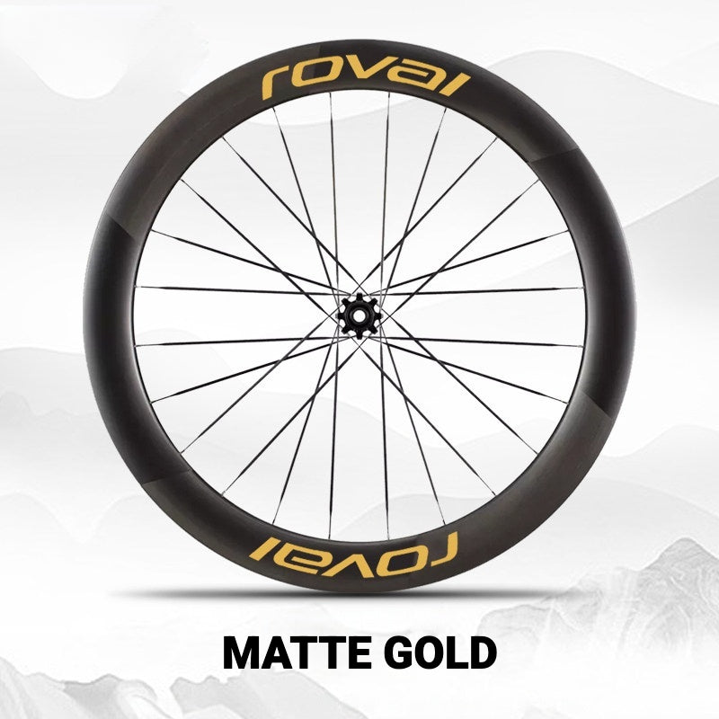 Roval Rapide CL III Wheel Decals | Custom Carbon Wheel Logo Color Change Stickers