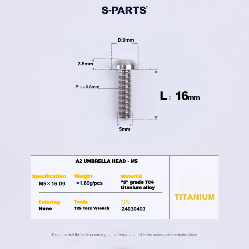 S-PARTS Titanium Drivetrain Hardware – SRAM RED AXS E1 Compatible Upgrade Kit