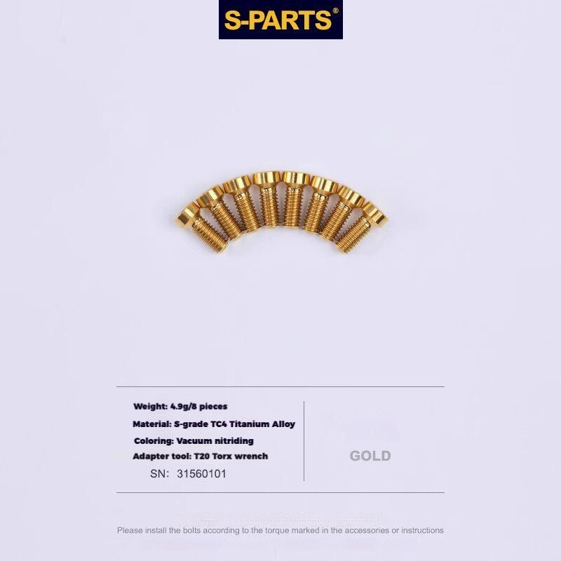 S-PARTS Titanium Drivetrain Hardware – SRAM RED AXS E1 Compatible Upgrade Kit